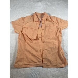 LL Bean Shirt Mens L  Sleeve Button Down Fishing Outdoors Double Pockets